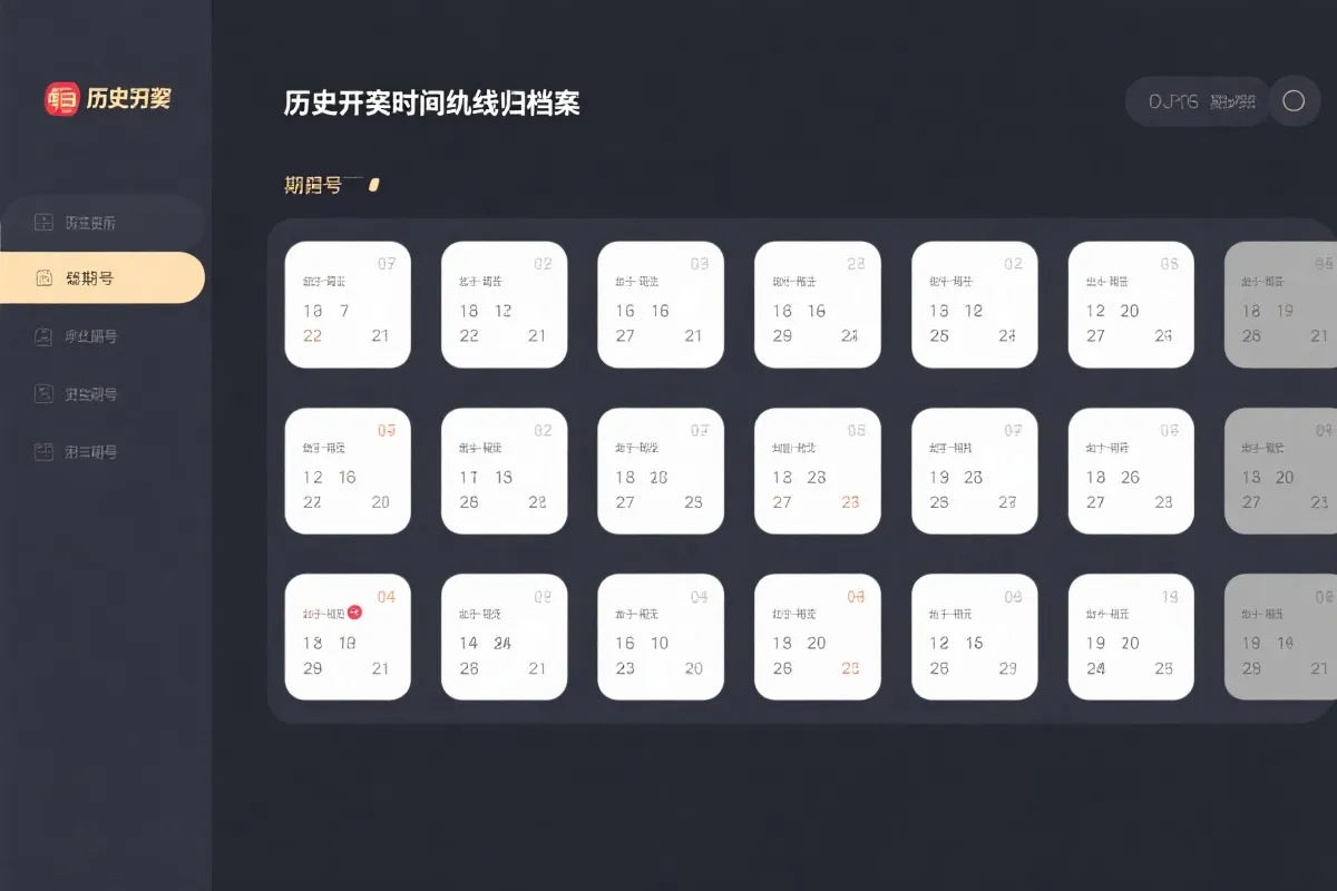 历史开奖时间线与归档示意图